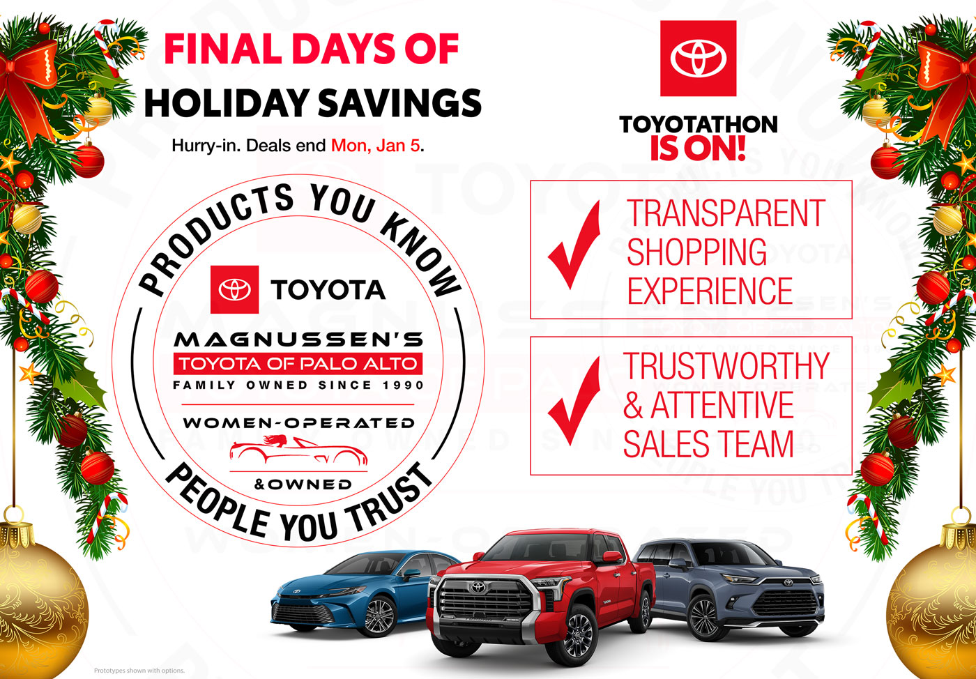 Final Days of ToyotaThon Holiday Savings in San Jose SF Bay Area 2025
