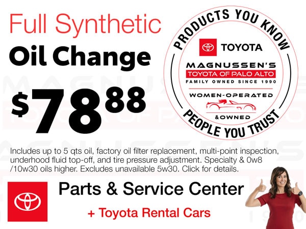  Toyota Oil Change Savings
