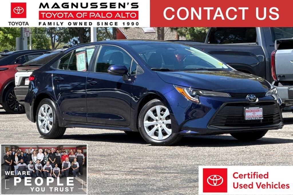Blue 2025 Toyota Corolla Sedan Front-Wheel Drive Continuously Variable Transmission