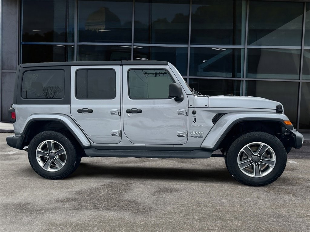 Used 2020 Jeep Wrangler Unlimited Sahara with VIN 1C4HJXEN2LW209674 for sale in Grand Island, NY