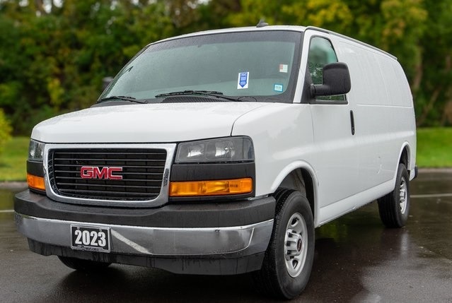 Used 2023 GMC Savana Cargo Work Van with VIN 1GTW7AFP5P1157530 for sale in Syracuse, NY