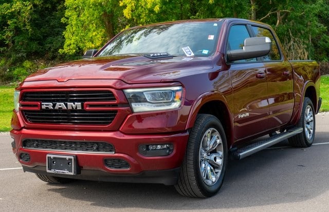 Used 2021 RAM Ram 1500 Pickup Laramie with VIN 1C6SRFJT6MN751954 for sale in Syracuse, NY