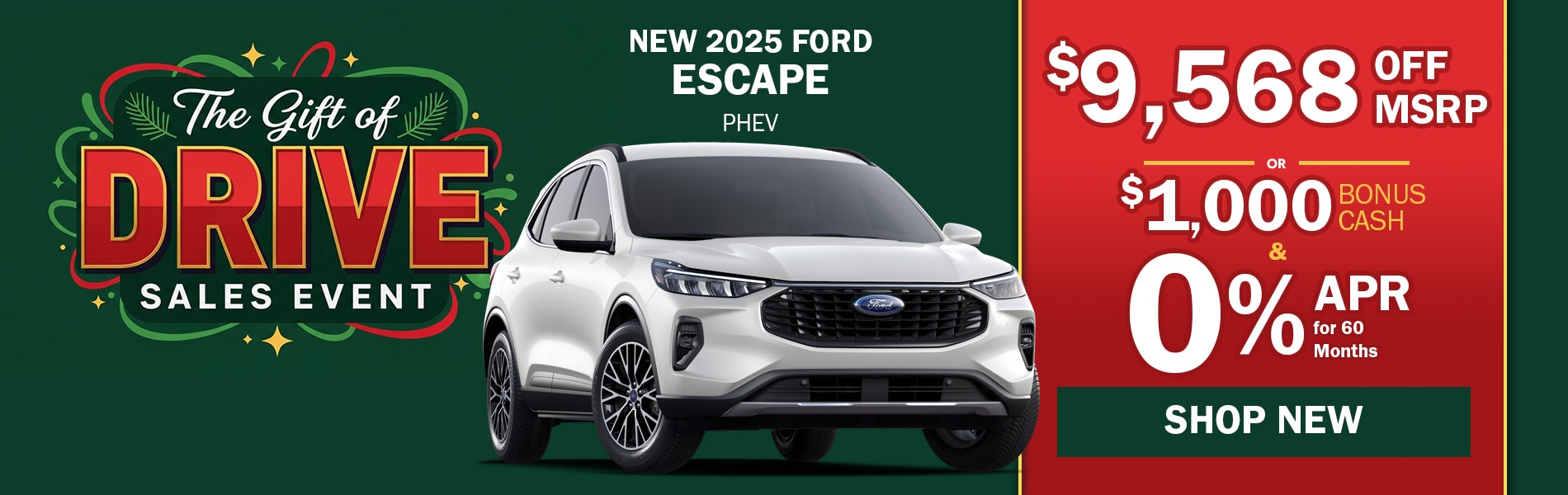 New 2025 Ford Escape PHEV