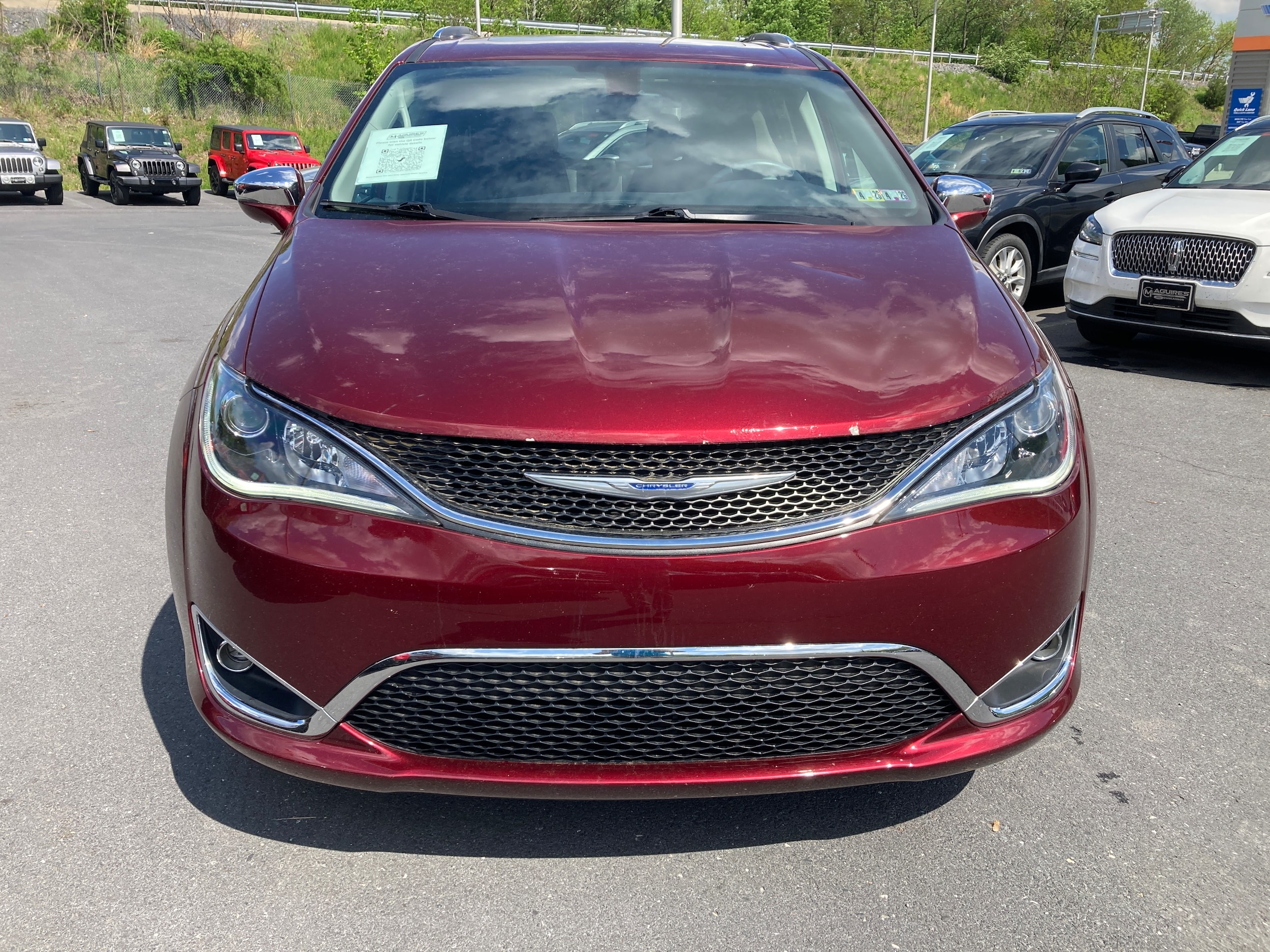 Certified 2017 Chrysler Pacifica Limited with VIN 2C4RC1GG1HR656717 for sale in Duncannon, PA