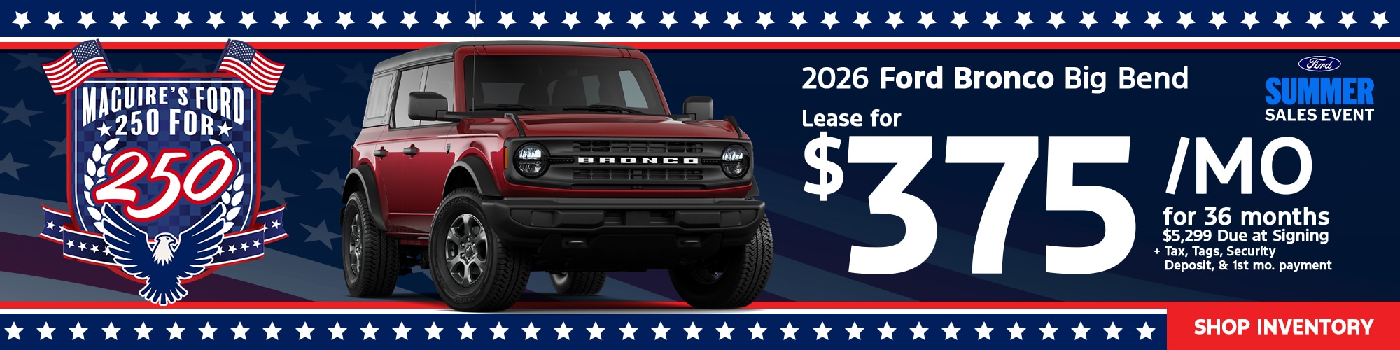 New 2026 Ford Bronco Big Bend