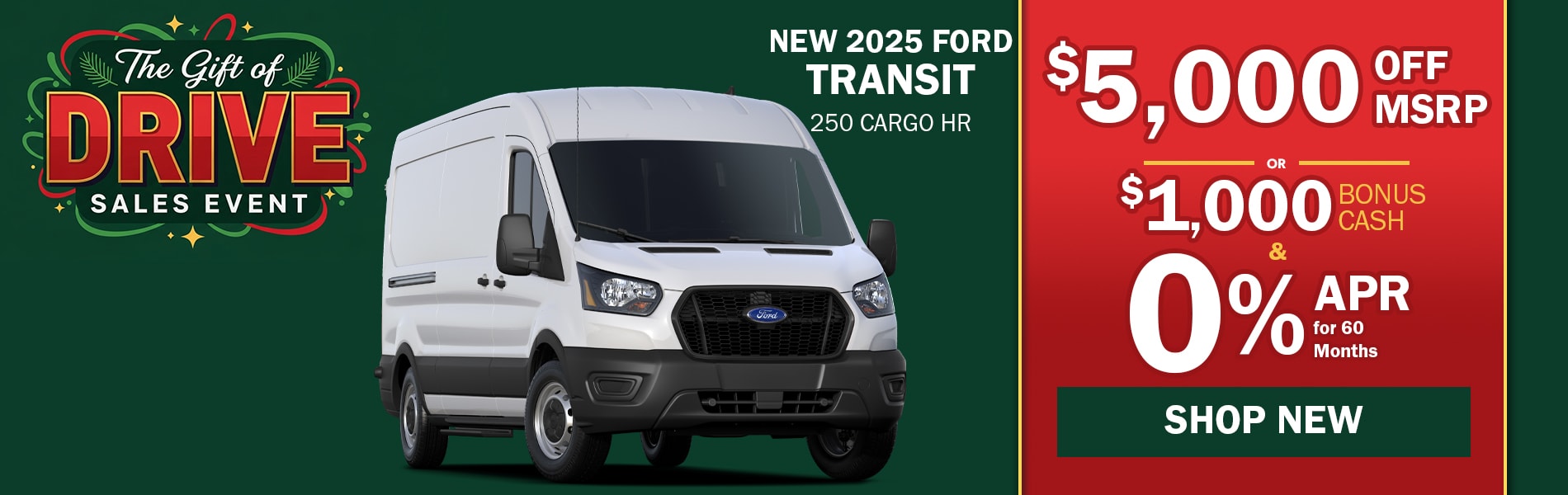 New 2025 Ford Transit 250 Cargo HR