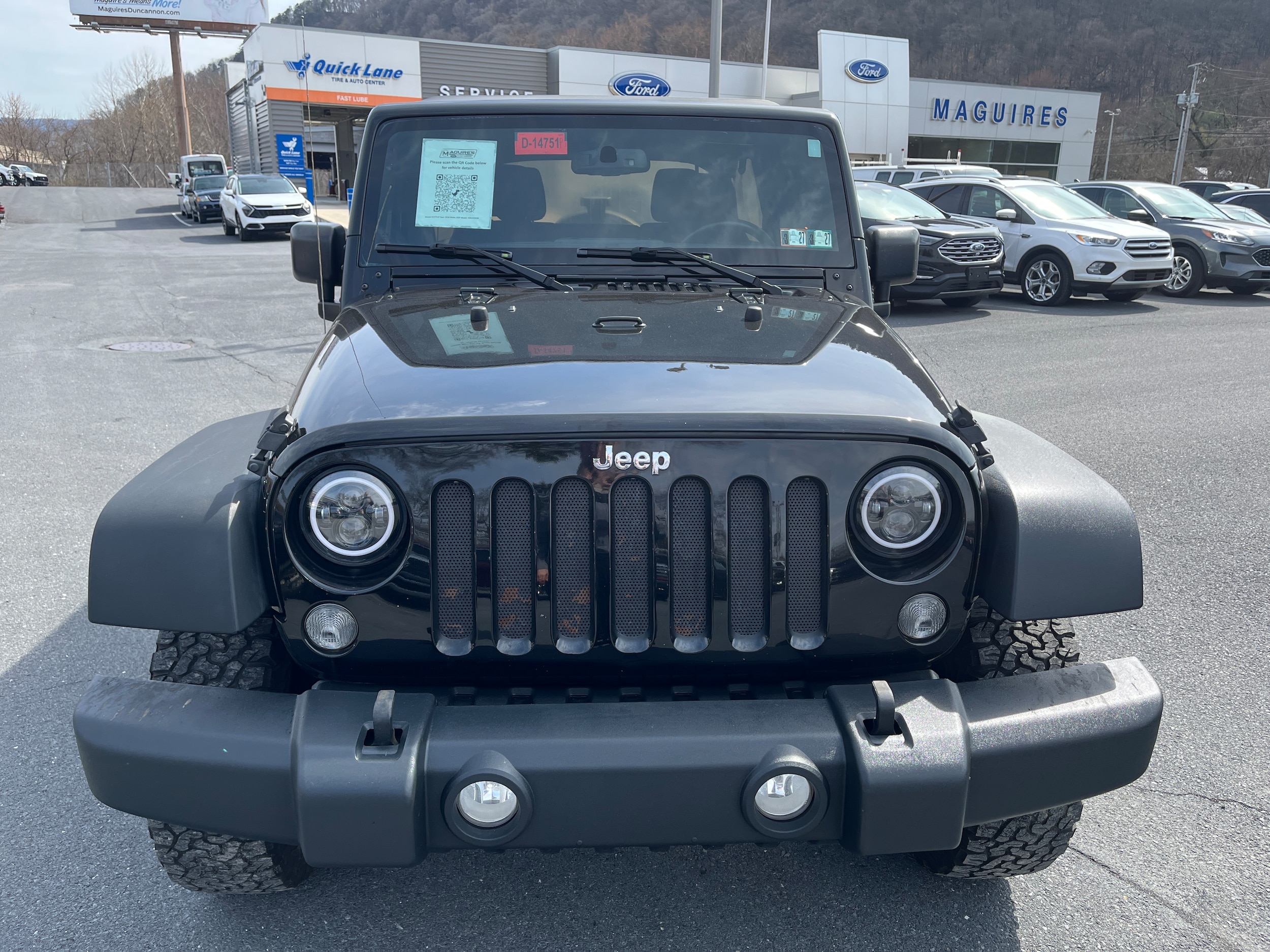 Used 2016 Jeep Wrangler Unlimited Sport S with VIN 1C4BJWDG9GL183116 for sale in Duncannon, PA