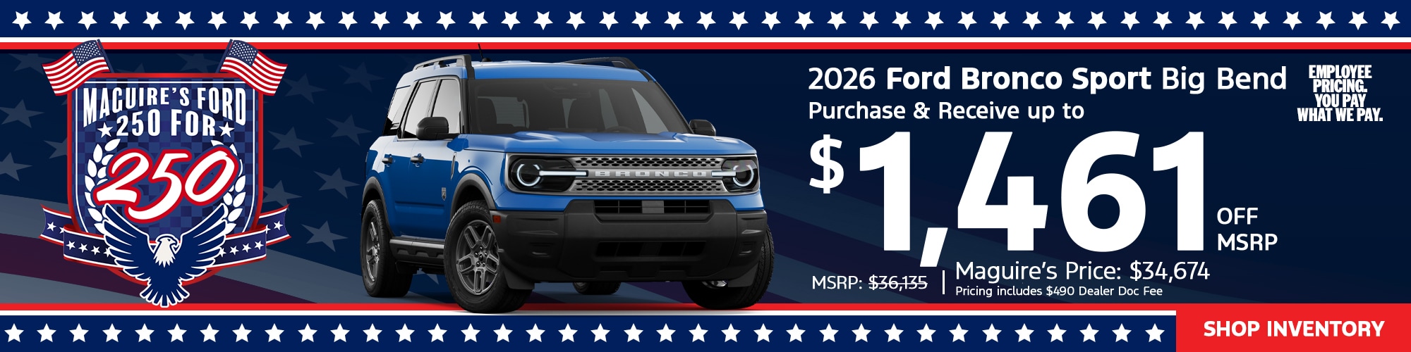 New 2026 Ford Bronco Sport Big Bend