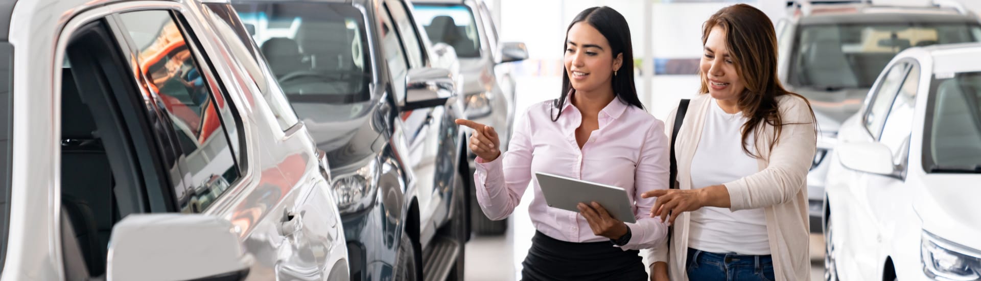 Maguire's Sales Specialist showing potential vehicles