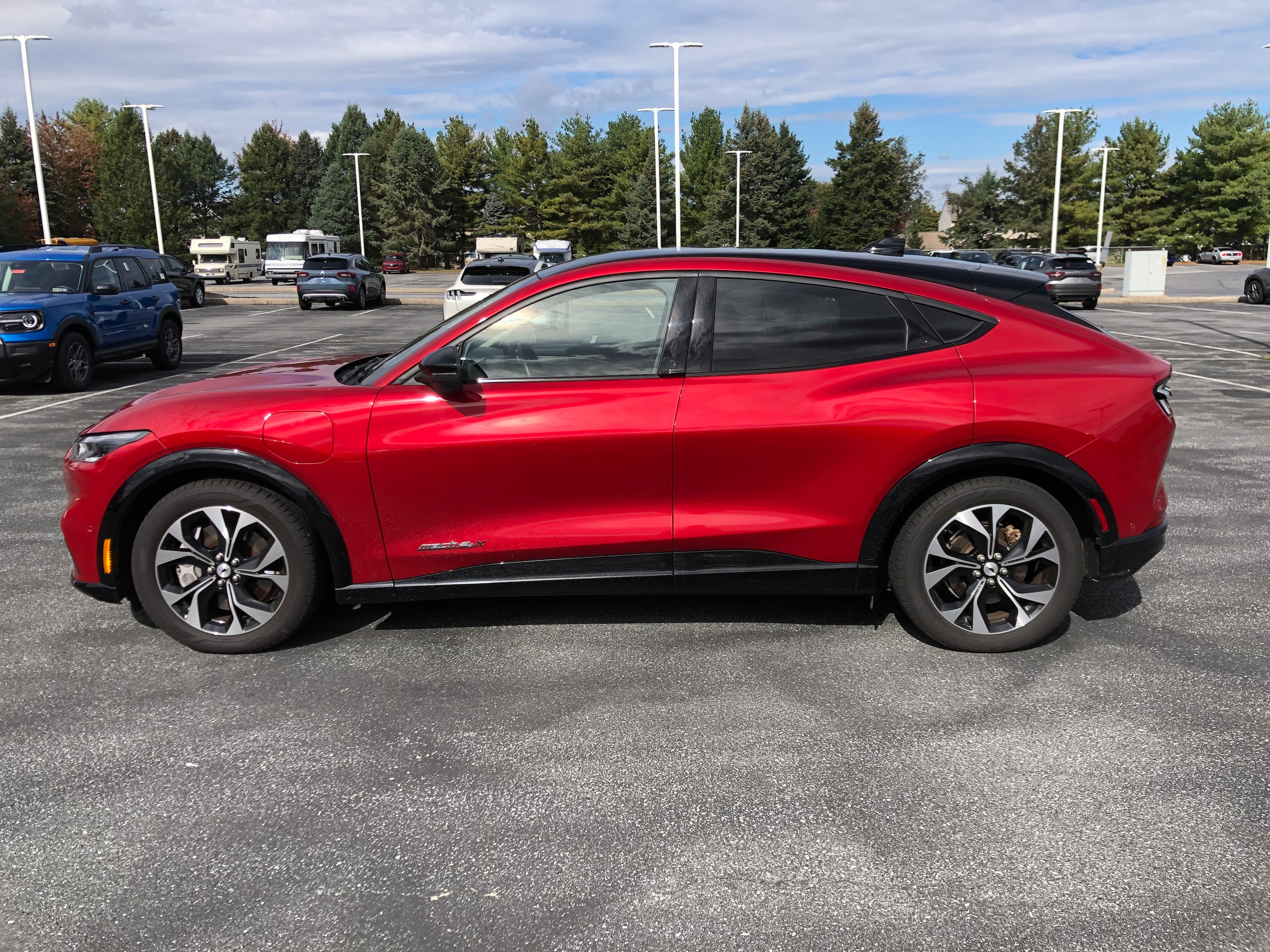 Certified 2021 Ford Mustang Mach-E Premium AWD with VIN 3FMTK3SU4MMA27340 for sale in Palmyra, PA