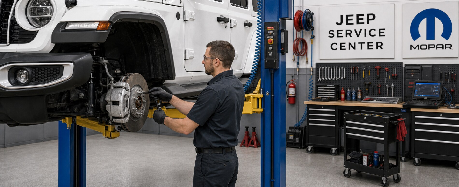 Jeep Brake Service service at Mahon CDJR — serving Brevard, Asheville, Hendersonville, Fletcher, and Cherokee NC