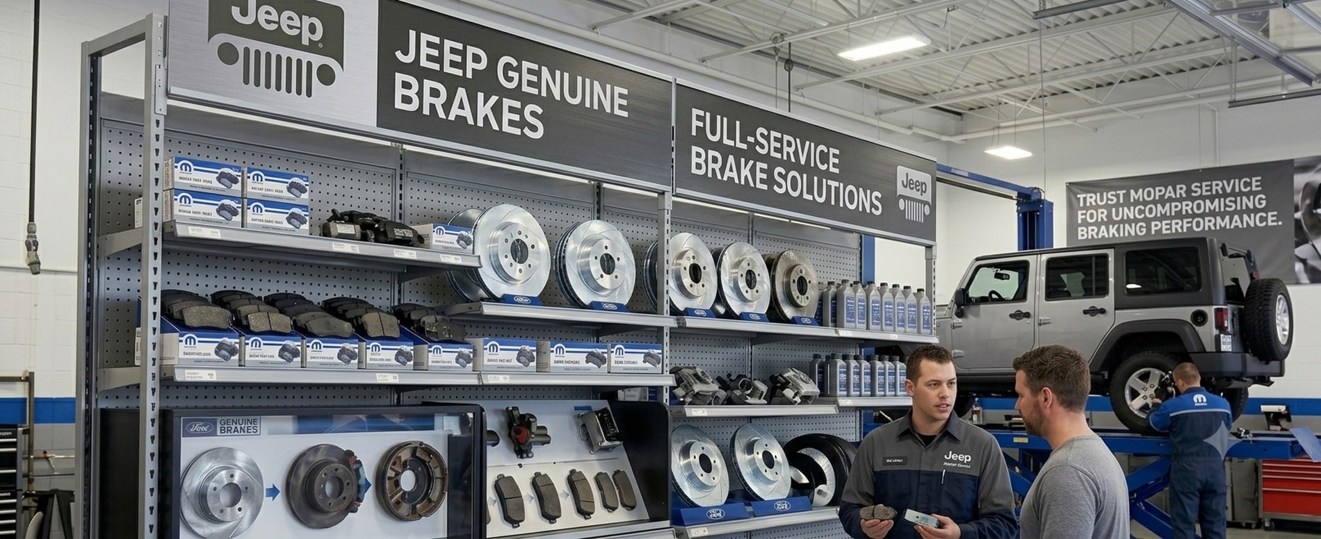 Jeep Grand Cherokee Brake Service service at Mahon CDJR — serving Brevard, Asheville, Hendersonville, Fletcher, and Cherokee NC