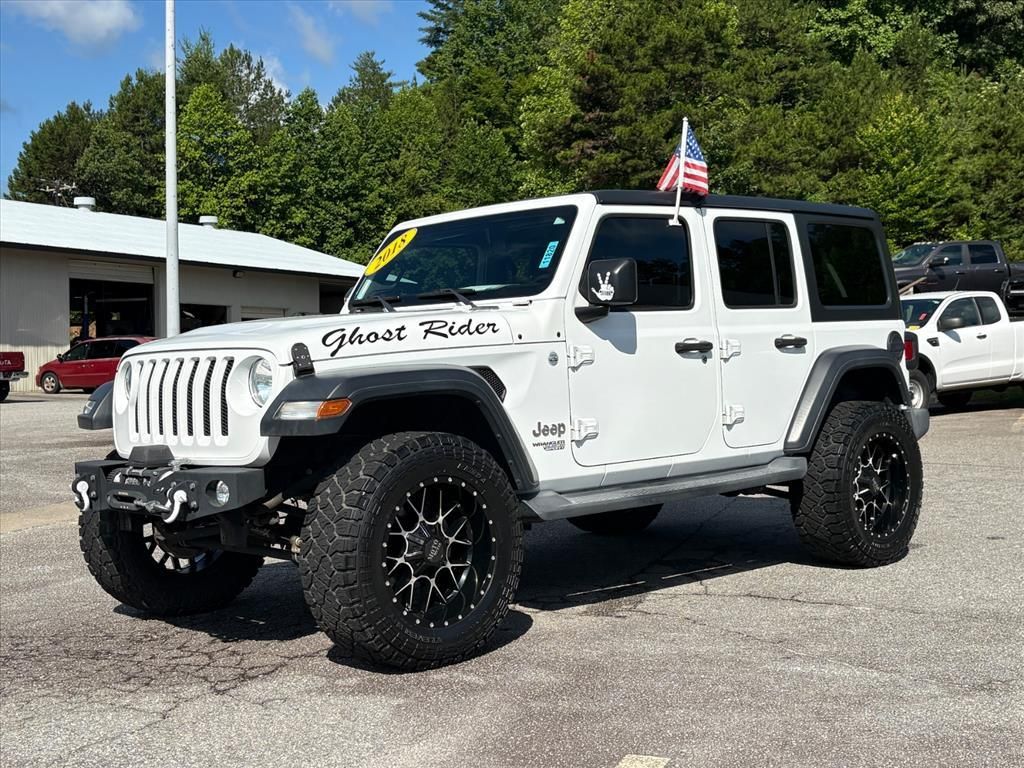 Bright White Clearcoat 2018 Jeep Wrangler SUV / Crossover Four-Wheel Drive 8-Speed Automatic