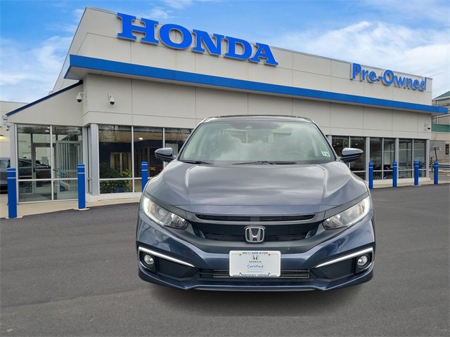 Certified 2021 Honda Civic EX-L with VIN 2HGFC1F7XMH700106 for sale in Mahwah, NJ