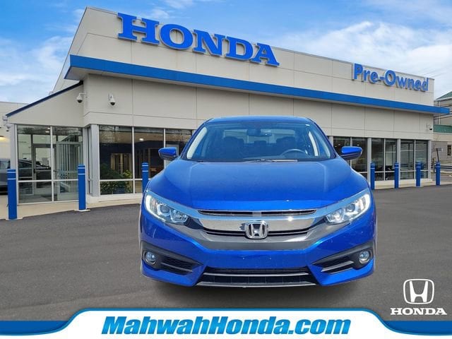 Used 2018 Honda Civic EX-L with VIN 2HGFC1F77JH645514 for sale in Mahwah, NJ