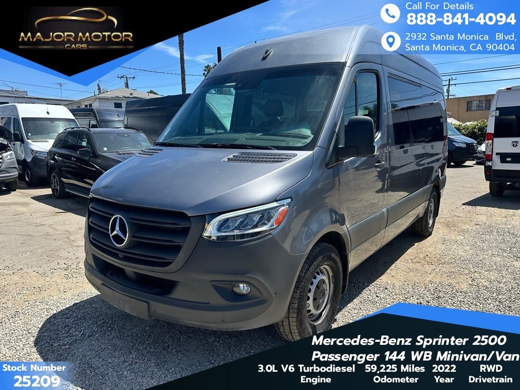 Used 2022 Mercedes-Benz Sprinter 2500 Passenger 144 WB Minivan/Van