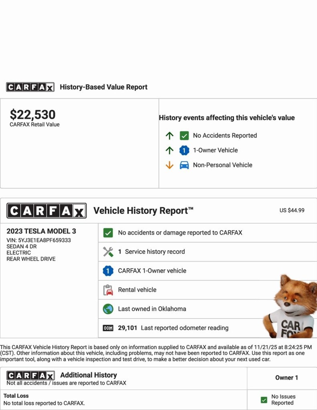 Used 2023 Tesla Model 3 Base Sedan