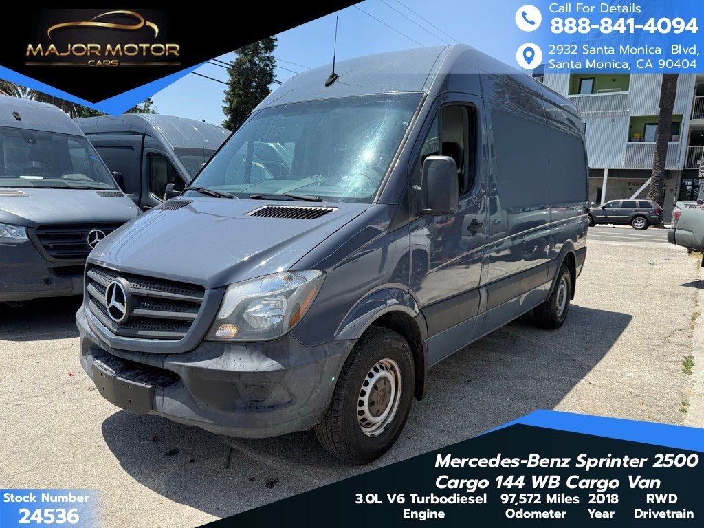 Used 2018 Mercedes-Benz Sprinter 2500 Cargo 144 WB Cargo Van