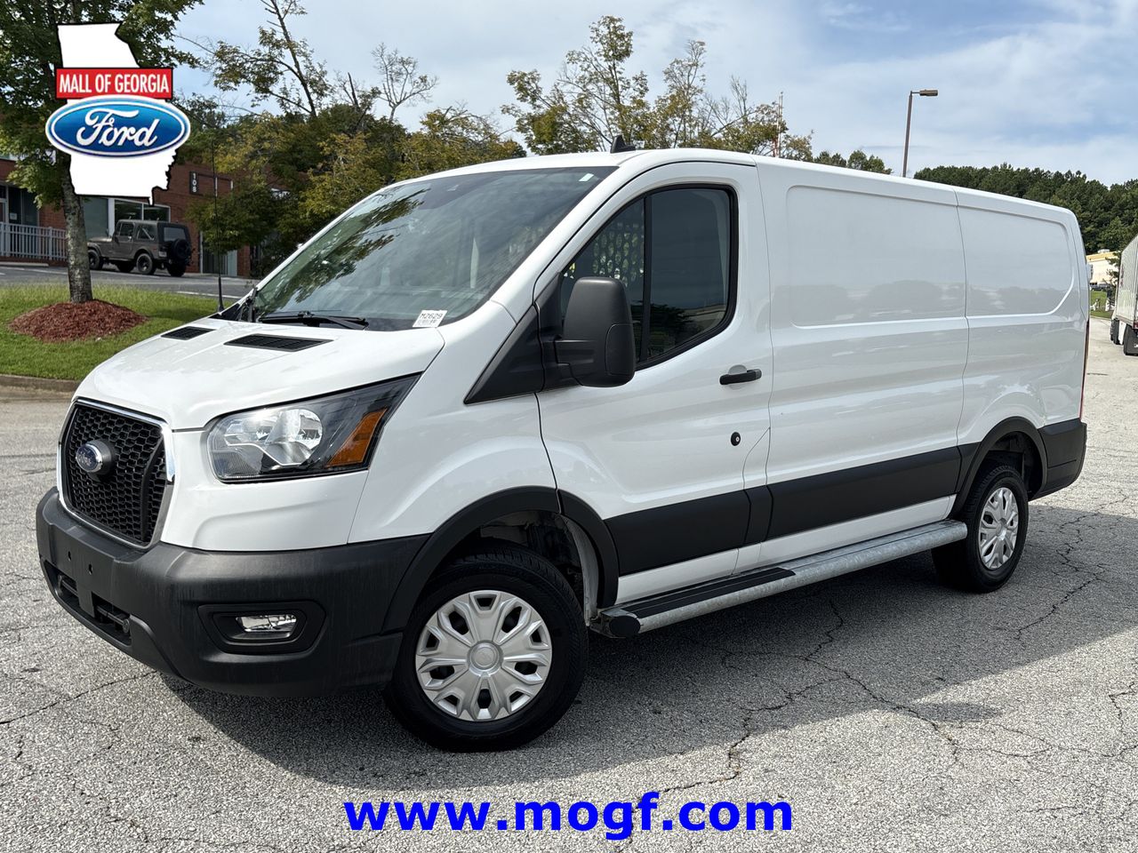 Oxford White 2025 Ford Transit Cargo Van Rear-Wheel Drive 