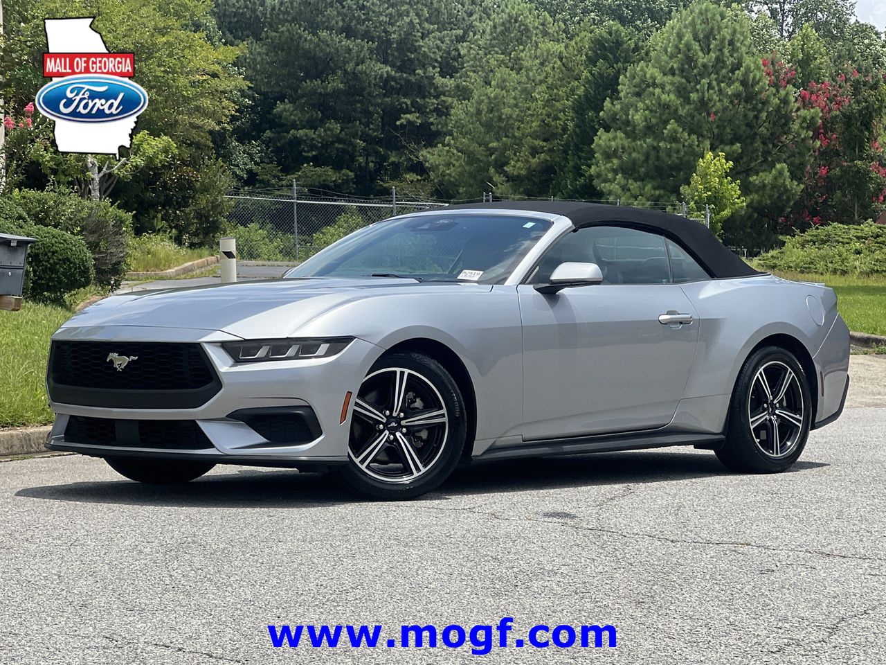 Silver Metallic 2024 Ford Mustang Convertible Rear-Wheel Drive Automatic