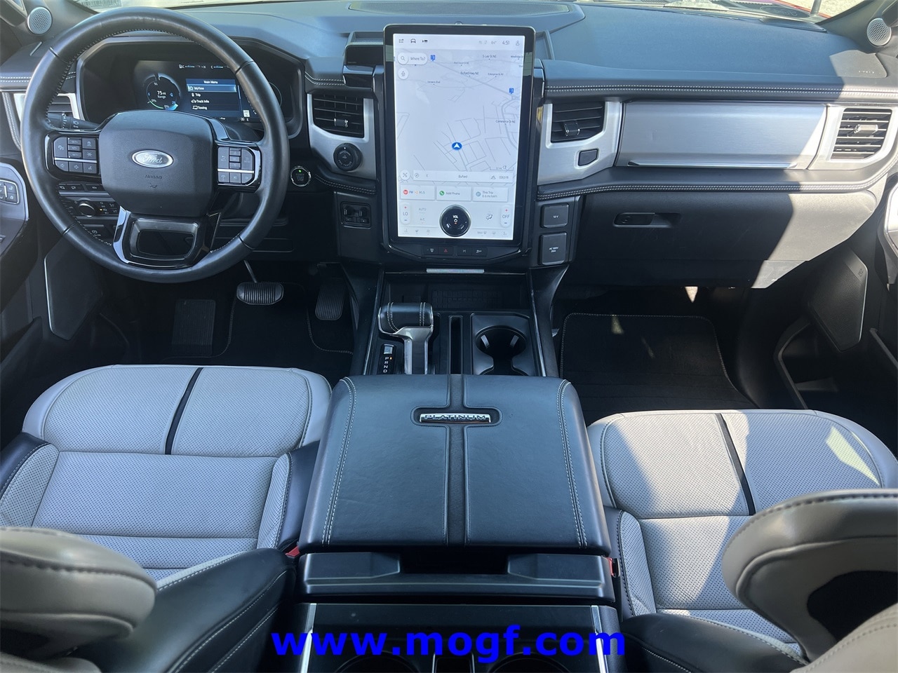 Certified 2022 Ford F-150 Lightning Platinum with VIN 1FT6W1EV7NWA00181 for sale in Sugar Hill, GA