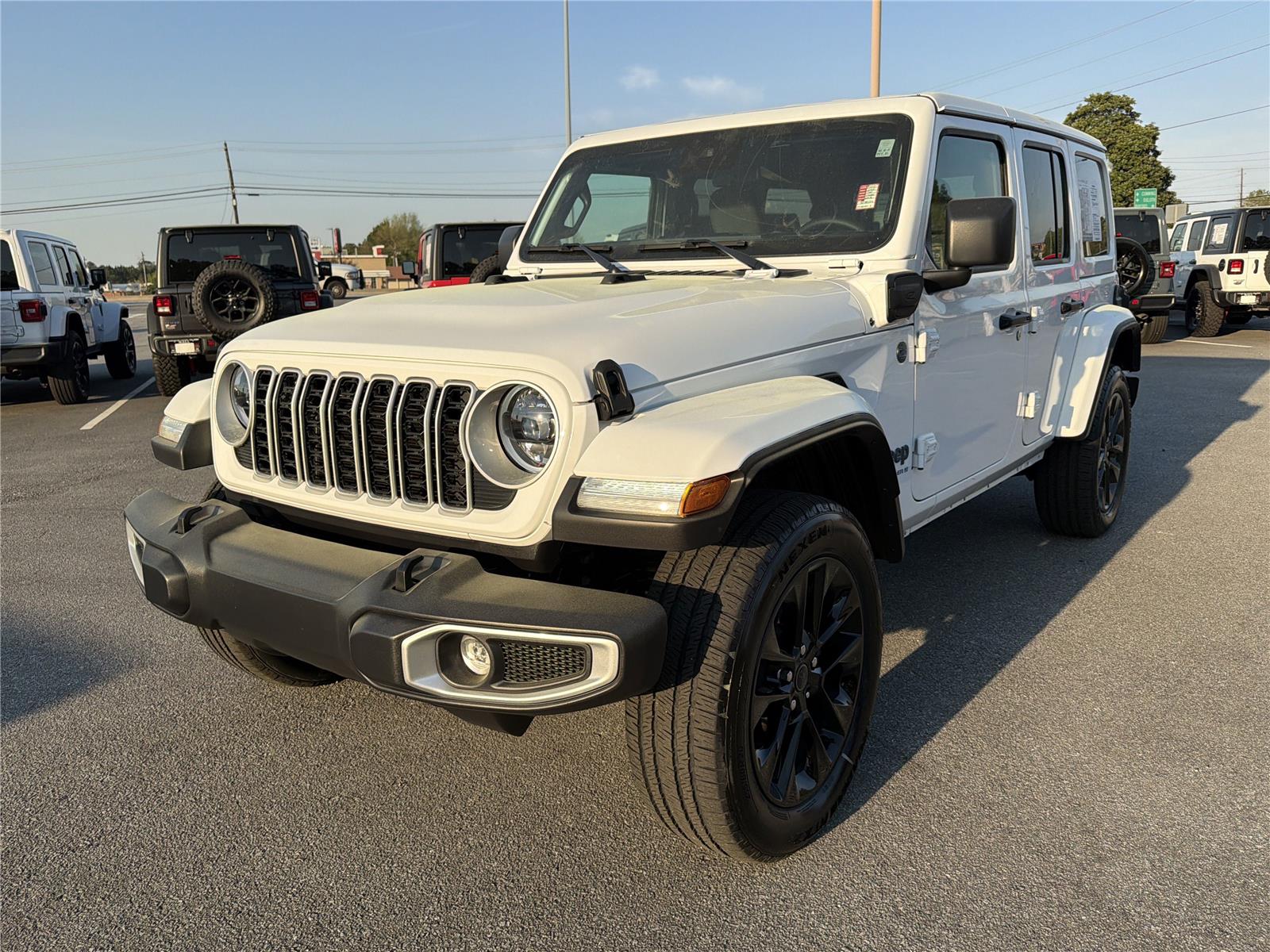Used 2025 Jeep Wrangler 4xe Sahara 4XE with VIN 1C4RJXP63SW584398 for sale in Buford, GA