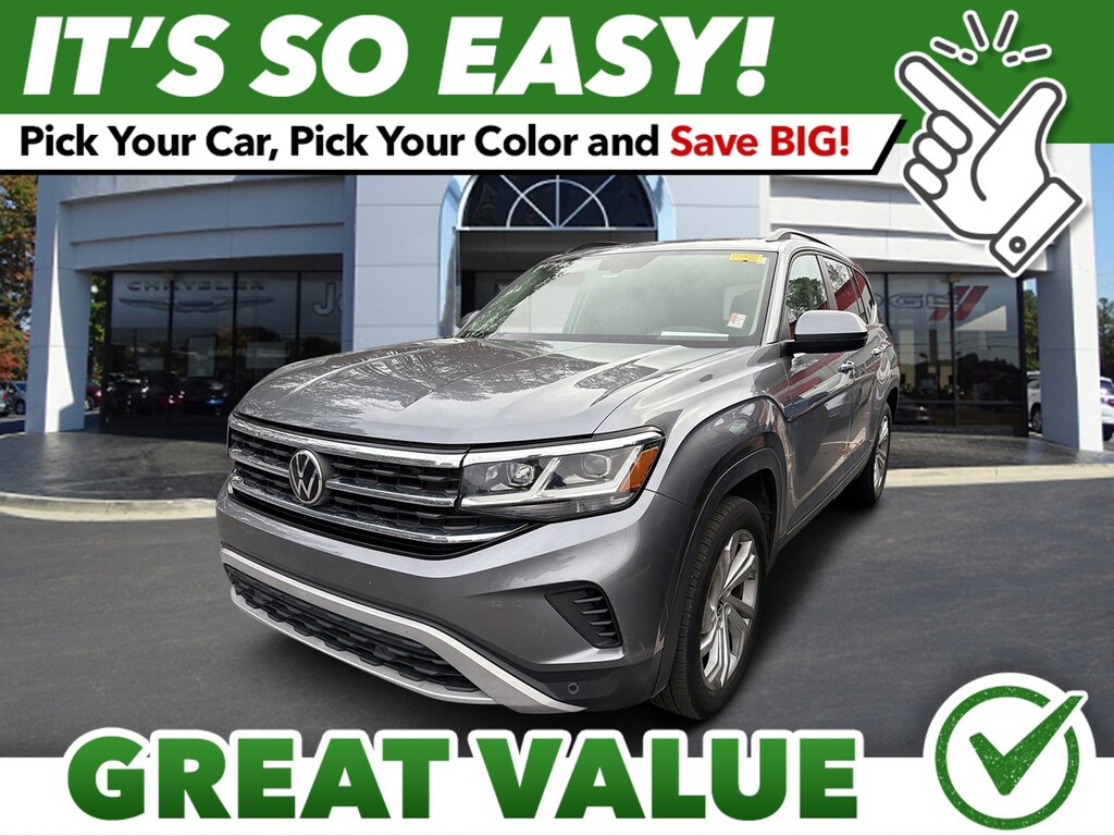 Used 2021 Volkswagen Atlas 2.0T SE w/Technology (2021.5) SUV