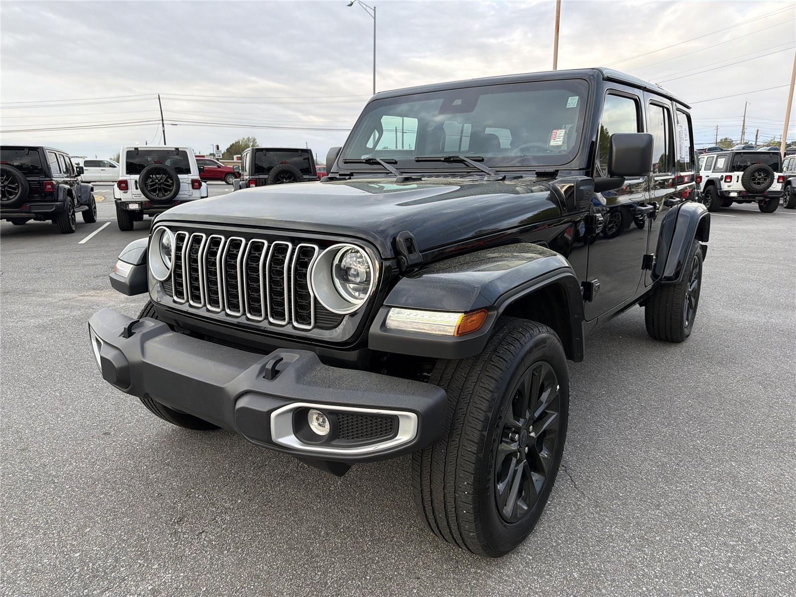 Used 2025 Jeep Wrangler 4xe Sahara 4XE with VIN 1C4RJXP65SW584368 for sale in Buford, GA