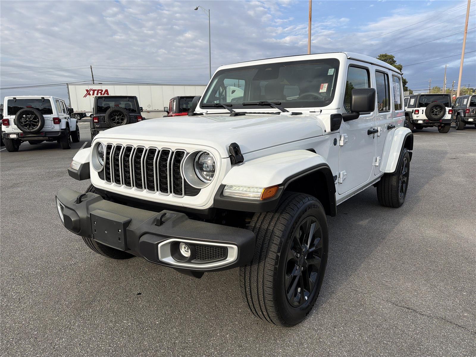 Used 2025 Jeep Wrangler 4xe Sahara 4XE with VIN 1C4RJXP64SW579016 for sale in Buford, GA