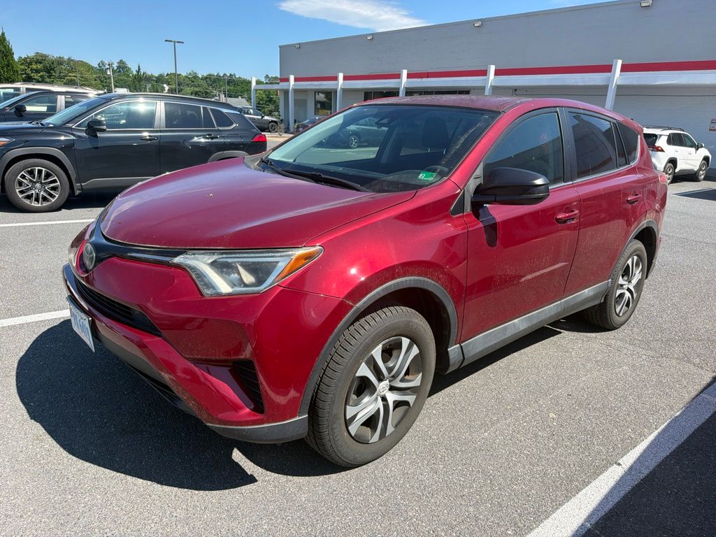Red (Ruby Flare Pearl) 2018 Toyota RAV4 LE SUV / Crossover Front-Wheel Drive 6-Speed Automatic