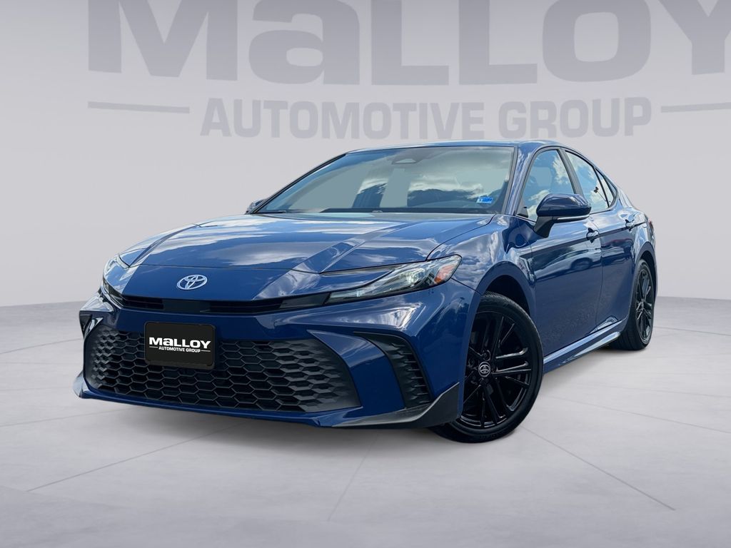 Reservoir Blue 2025 Toyota Camry SE AWD Sedan All-Wheel Drive Continuously Variable Transmission