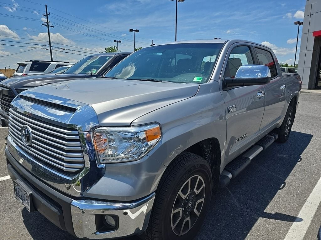 Silver Sky 2016 Toyota Tundra Limited CrewMax 5.7L 4WD Pickup Truck Four-Wheel Drive 6-Speed Automatic Overdrive