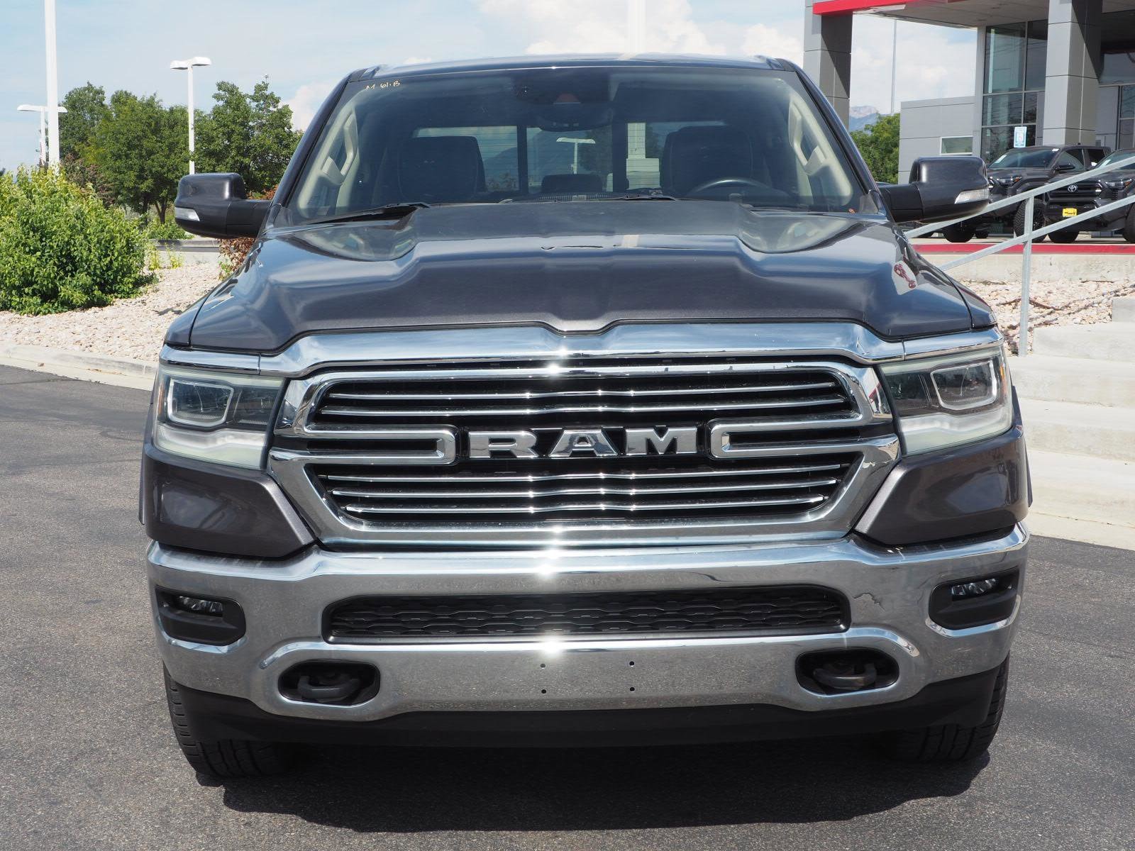 Used 2021 RAM Ram 1500 Pickup Laramie with VIN 1C6SRFJT7MN693725 for sale in Draper, UT