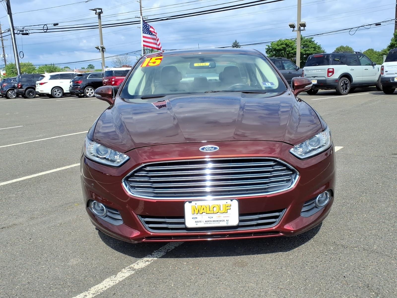 Used 2015 Ford Fusion Hybrid SE with VIN 3FA6P0LUXFR149874 for sale in North Brunswick Township, NJ