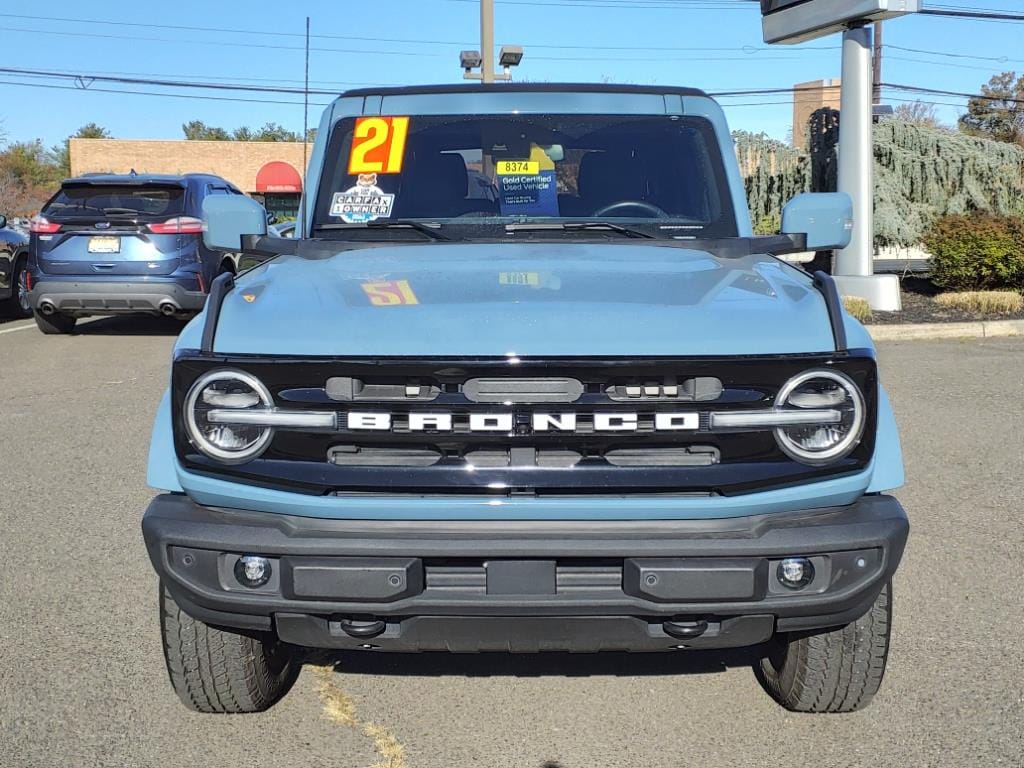 Certified 2021 Ford Bronco 4-Door Outer Banks with VIN 1FMDE5BH7MLA61106 for sale in North Brunswick, NJ