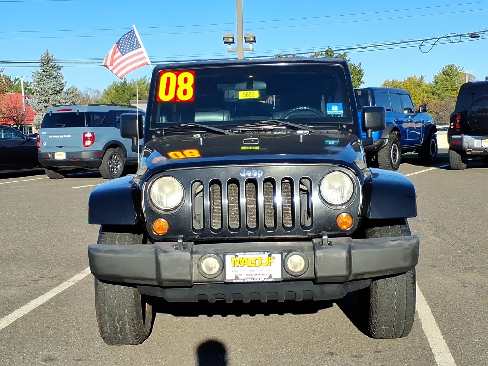 Used 2008 Jeep Wrangler Unlimited Sahara with VIN 1J8GA59178L536726 for sale in North Brunswick Township, NJ