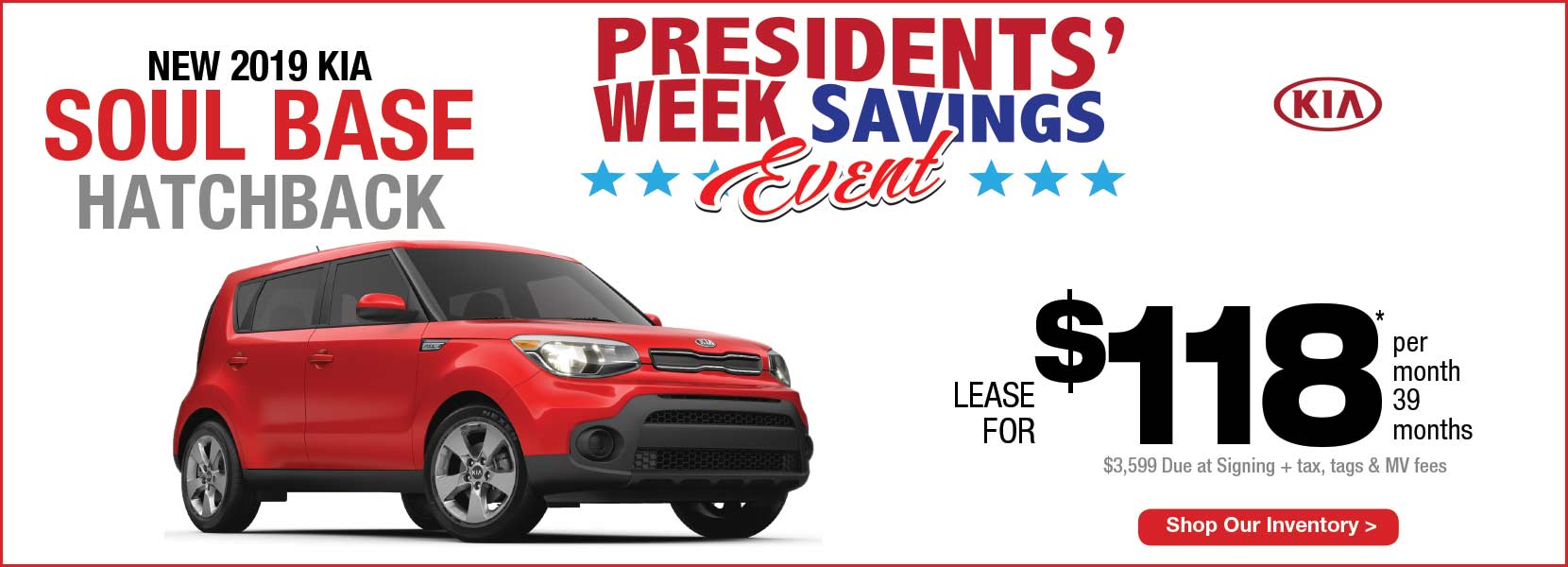 New 2019 Kia Soul Base Hatchback Lease Manahawkin Kia NJ