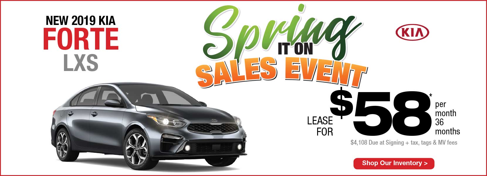 New 2019 Kia Forte LXS Lease Manahawkin Kia NJ