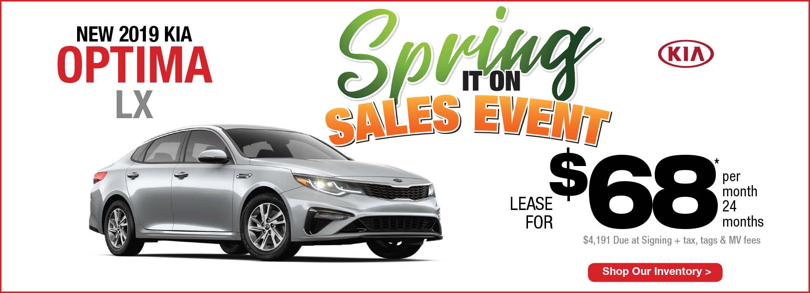 New 2019 Kia Optima LX Lease For Manahawkin Kia NJ