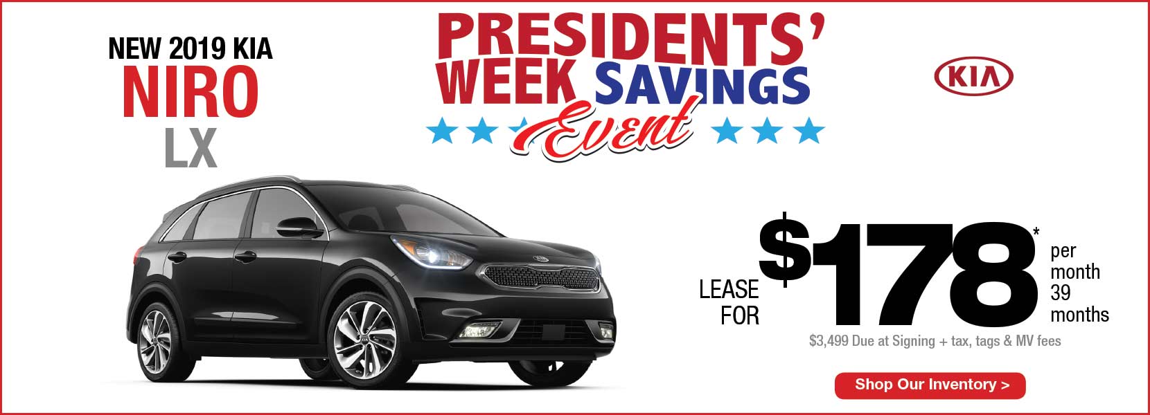 New 2019 Kia Niro LX Lease Manahawkin Kia NJ