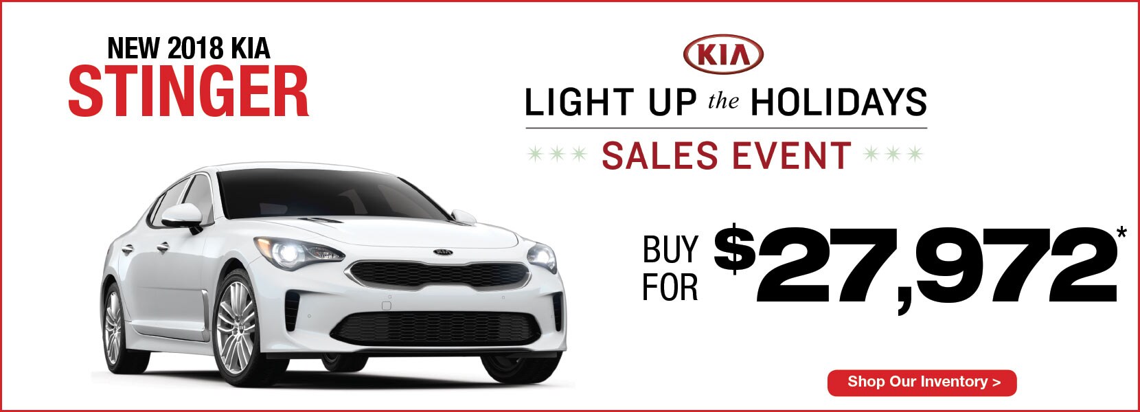 New 2018 Kia Stinger Buy For Manahawkin Kia NJ