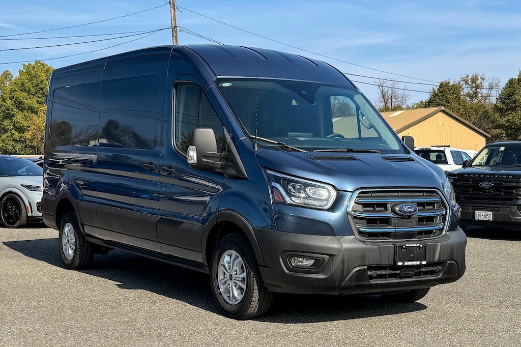 Used 2023 Ford E-Transit-350 Cargo 350 3dr LWB Medium Roof Cargo Van Van Medium Roof Van