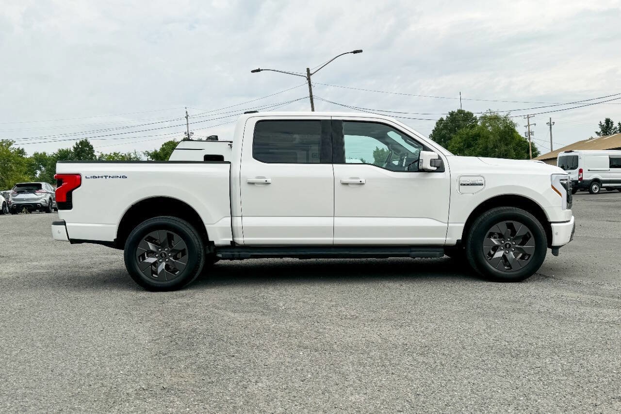 Used 2022 Ford F-150 Lightning Lariat with VIN 1FT6W1EV5NWG03906 for sale in Mechanicville, NY