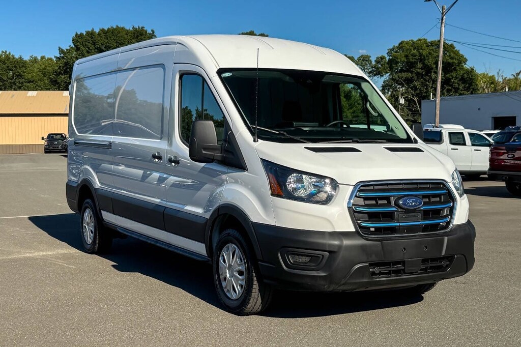 Used 2023 Ford E-Transit 350 3dr LWB Medium Roof Cargo Van Full-Size