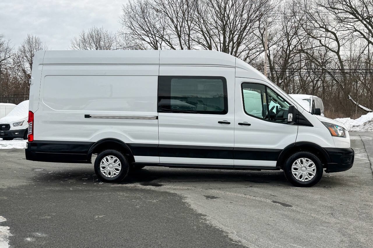 Used 2023 Ford E-Transit Cargo Van Base with VIN 1FTBW3XK0PKA96890 for sale in Mechanicville, NY