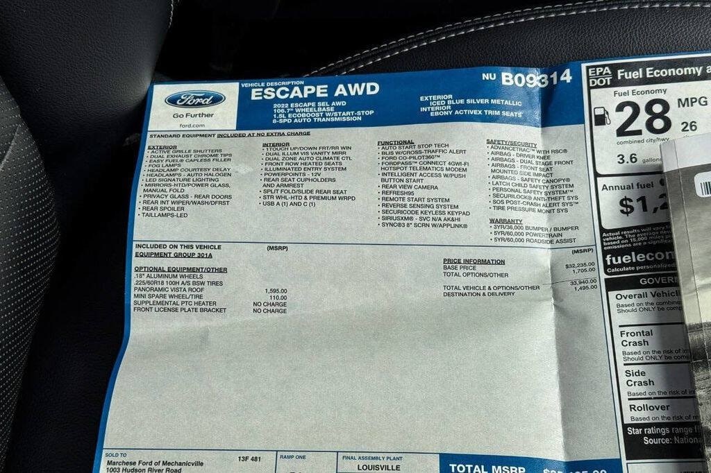 2022 Ford Escape SEL - Photo 36