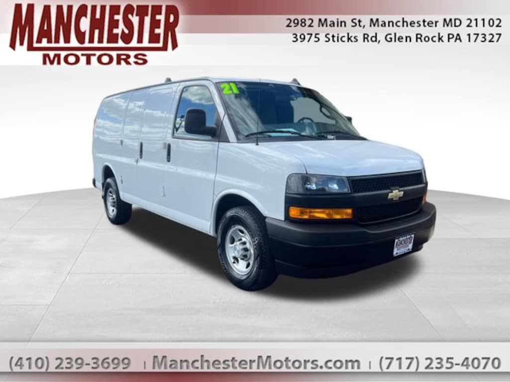 Used 2021 Chevrolet Express 3500 Work Van Van Cargo Van
