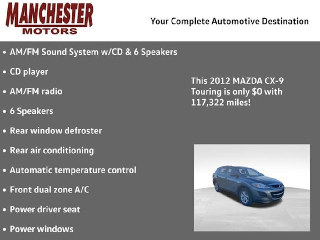 Used 2012 Mazda CX-9 Touring SUV