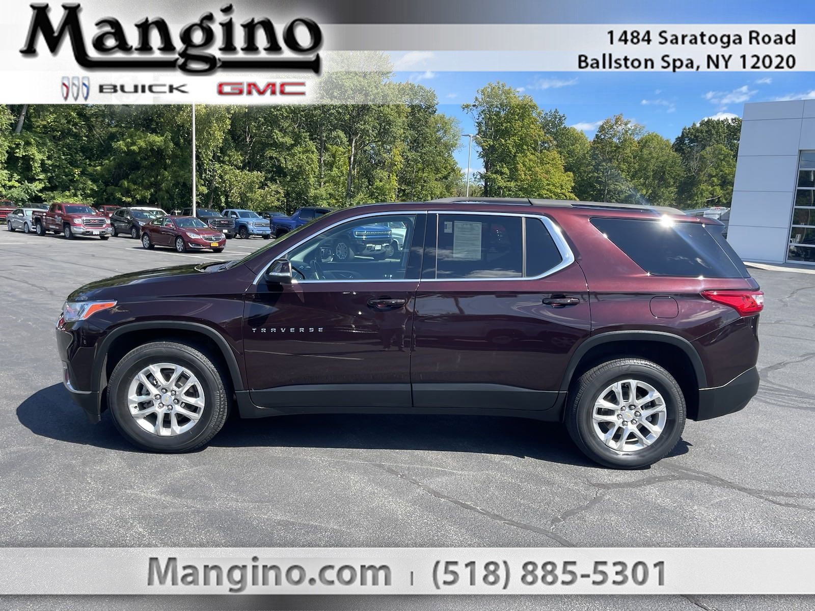 Used 2021 Chevrolet Traverse 1LT with VIN 1GNEVGKW1MJ248850 for sale in Ballston Spa, NY