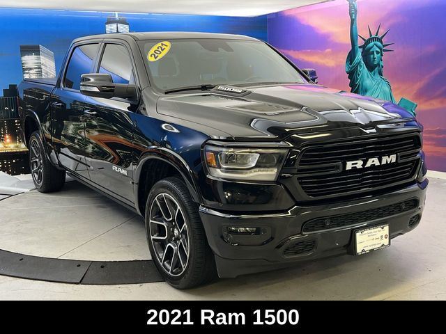 Used 2021 RAM Ram 1500 Pickup Laramie with VIN 1C6SRFJT5MN705855 for sale in New York, NY